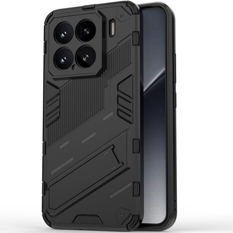 Захисний чохол Deexe Bibercas для Xiaomi 15 - Black: фото 2 з 7