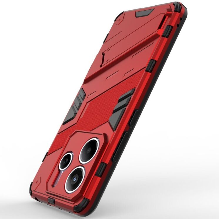 Защитный чехол Deexe Bibercas для Xiaomi Redmi Note 14 5G - Red: фото 2 из 5