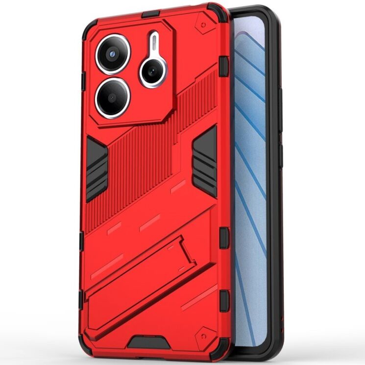Защитный чехол Deexe Bibercas для Xiaomi Redmi Note 14 5G - Red: фото 1 из 5