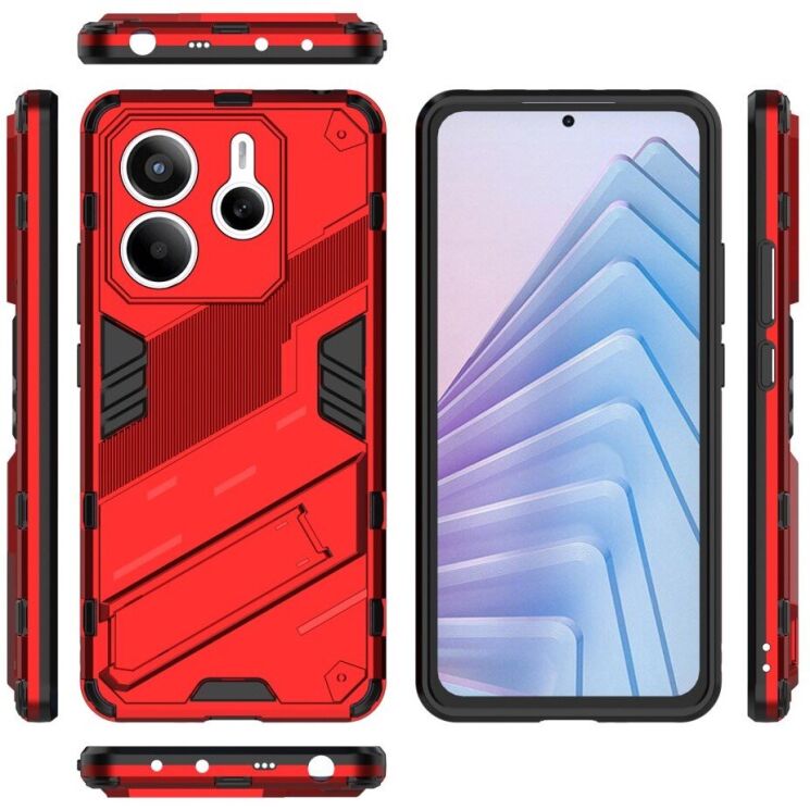 Защитный чехол Deexe Bibercas для Xiaomi Redmi Note 14 5G - Red: фото 4 из 5