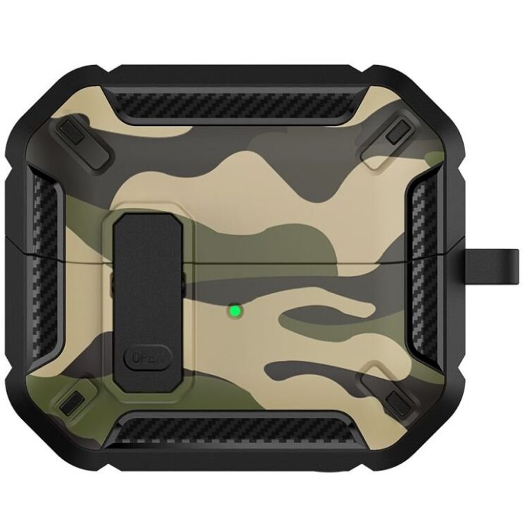 Захисний чохол Deexe Camouflage Case для Samsung Galaxy Buds 3 / Buds 3 Pro - Green: фото 2 з 11
