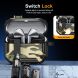 Захисний чохол Deexe Camouflage Case для Samsung Galaxy Buds 3 / Buds 3 Pro - Black (360908B). Фото 4 з 11