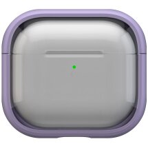 Защитный чехол Deexe Color Stand для Apple AirPods 4 - Transparent Purple: фото 1 из 10