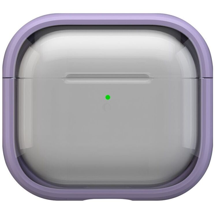 Защитный чехол Deexe Color Stand для Apple AirPods 4 - Transparent Purple: фото 1 из 10