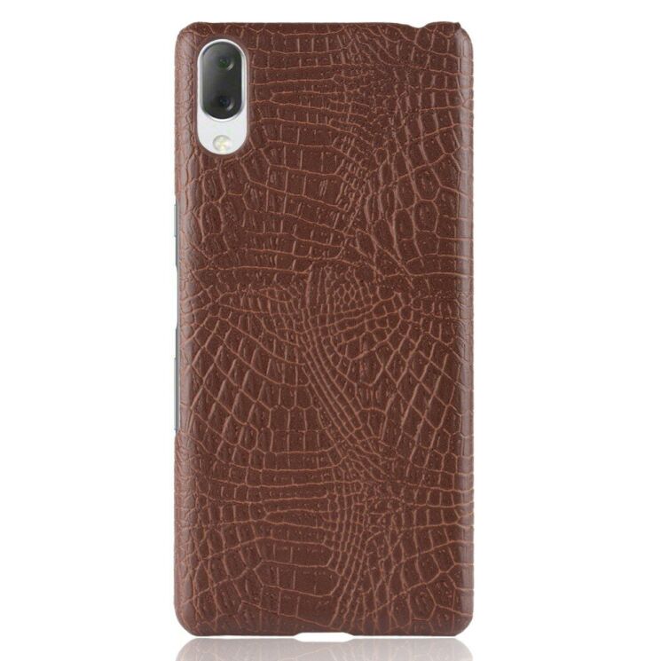 Защитный чехол Deexe Croco Style для Sony Xperia L3 - Brown: фото 2 из 4