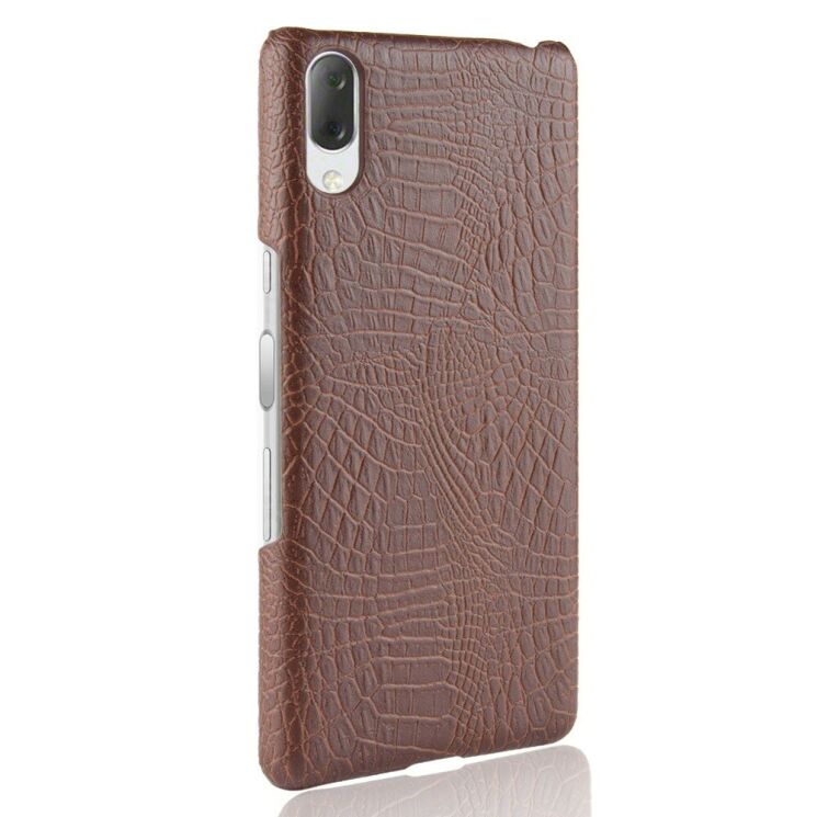 Защитный чехол Deexe Croco Style для Sony Xperia L3 - Brown: фото 4 из 4