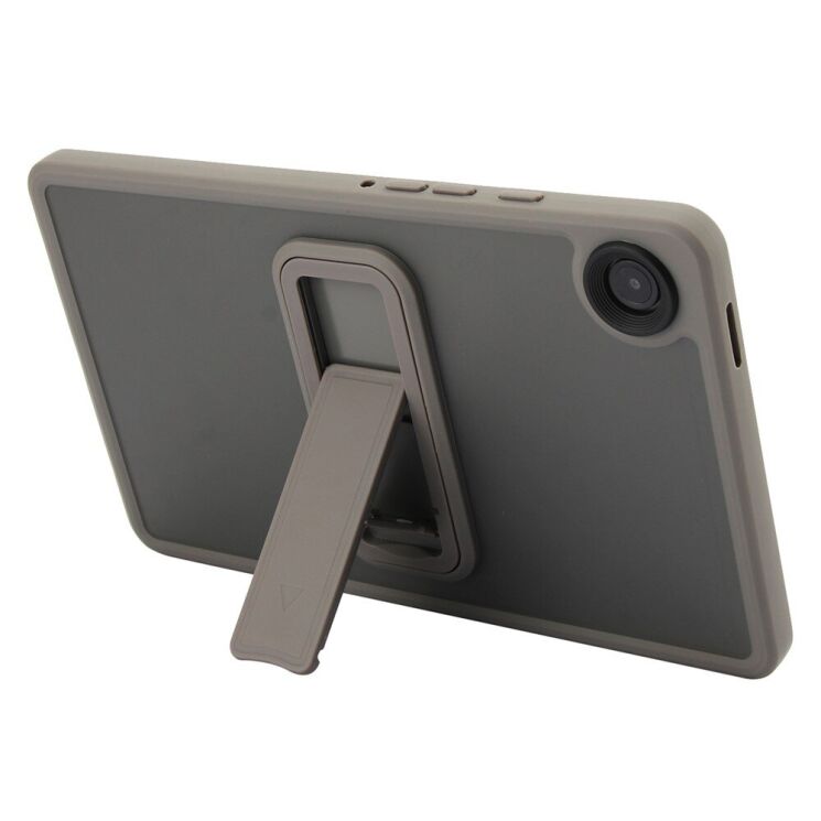 Защитный чехол Deexe Crystal Kickstand для Samsung Galaxy Tab A9 (X110/115) - Grey: фото 2 из 12