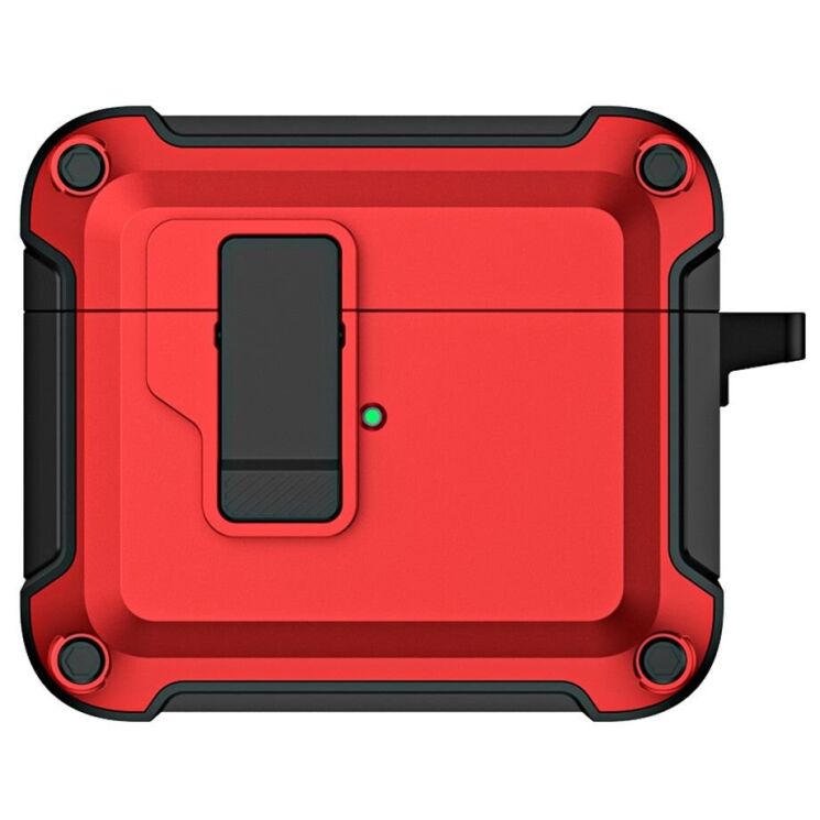 Защитный чехол Deexe Defender Pro для Apple AirPods 4 - Red: фото 2 из 10