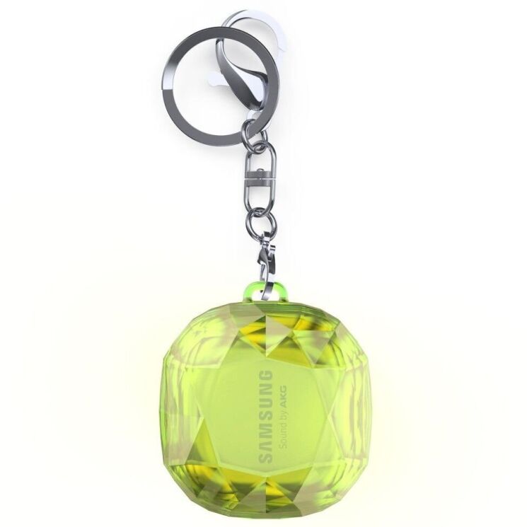 Захисний чохол Deexe Diamond Case для Samsung Galaxy Buds Live / Buds Pro / Buds 2 / Buds 2 Pro / Buds FE - Yellow: фото 2 з 7