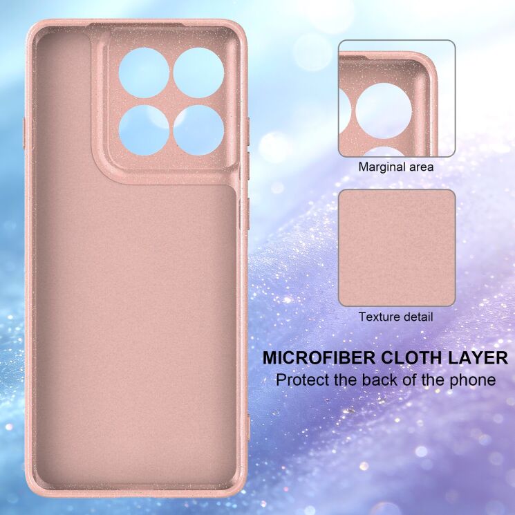 Захисний чохол Deexe Glitter Case with MagSafe для Motorola Moto G57 / G57 Power / G67 Power - Black: фото 4 з 7