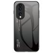 Защитный чехол Deexe Gradient Color для Honor 70 - Black / Grey (345203BH)