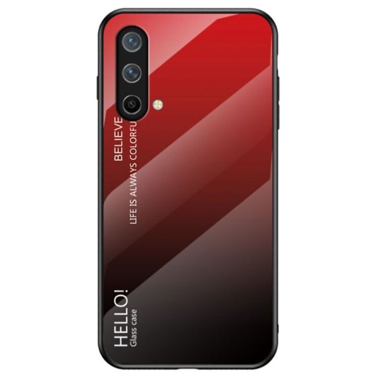 Защитный чехол Deexe Gradient Color для OnePlus Nord CE - Red / Black: фото 1 из 11