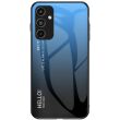 Защитный чехол Deexe Gradient Color для Samsung Galaxy A15 (A155) - Black / Blue (344809BL)