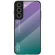 Защитный чехол Deexe Gradient Color для Samsung Galaxy S21 FE (G990) - Purple / Green (230645VG)