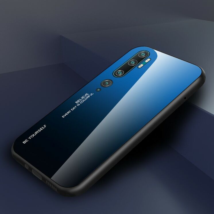 Захисний чохол Deexe Gradient Color для Xiaomi Mi Note 10 Pro - Blue/Black: фото 3 з 13