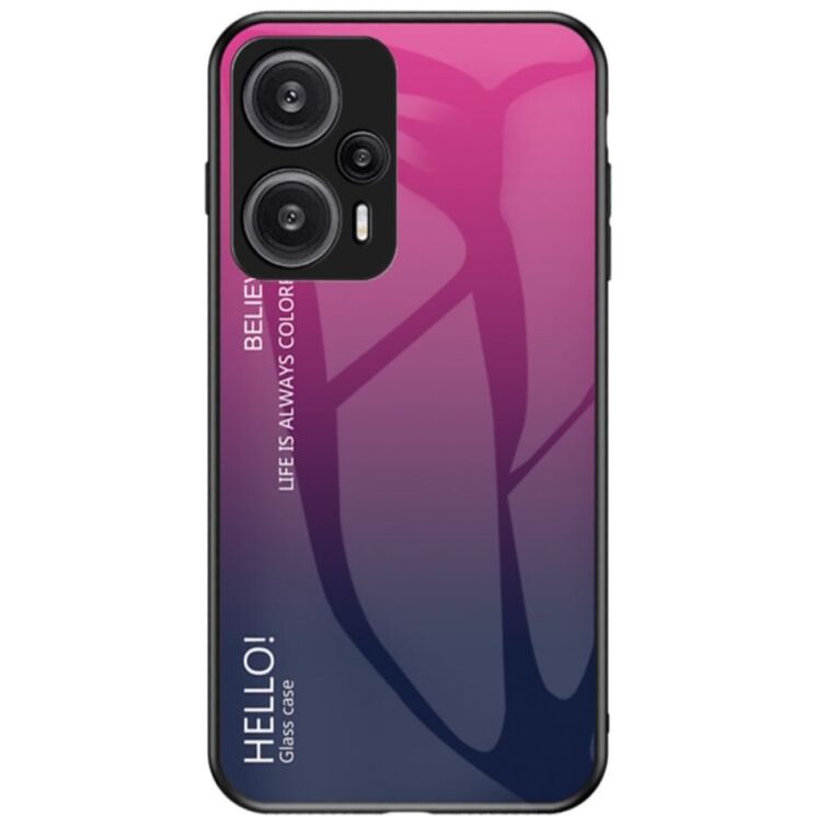 Защитный чехол Deexe Gradient Color для Xiaomi Poco F5 / Redmi Note 12 Turbo - Rose: фото 1 из 7