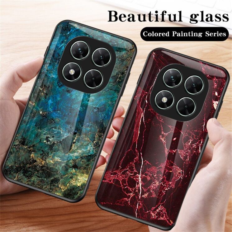 Захисний чохол Deexe Gradient Pattern для Xiaomi Redmi Note 14 Pro 5G / Poco X7 - Blood Red Marble: фото 6 з 8
