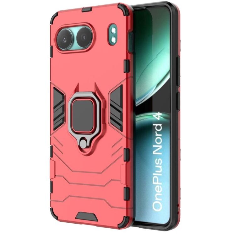 Защитный чехол Deexe Hybrid Case для OnePlus Nord 4 - Red: фото 1 из 5