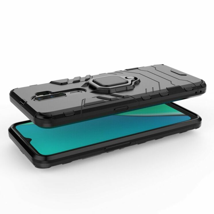 Защитный чехол Deexe Hybrid Case для OPPO A9 2020 - Black: фото 5 из 16