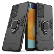 Захисний чохол Deexe Hybrid Case для Samsung Galaxy A73 - Black: фото 1 з 7