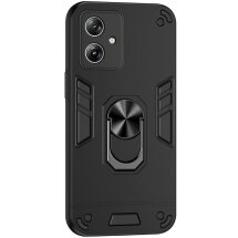 Защитный чехол Deexe Hybrid Shell для Motorola Moto G54 - Black: фото 1 из 7