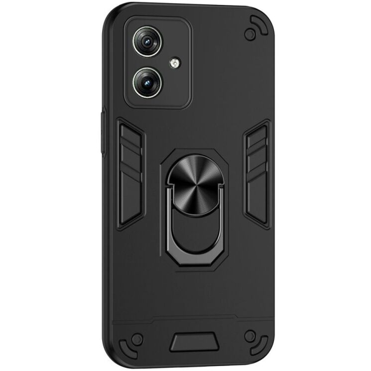 Защитный чехол Deexe Hybrid Shell для Motorola Moto G54 - Black: фото 1 из 7