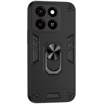 Защитный чехол Deexe Hybrid Shell для ZTE Blade A35 / Blade A55 - Black: фото 1 из 7