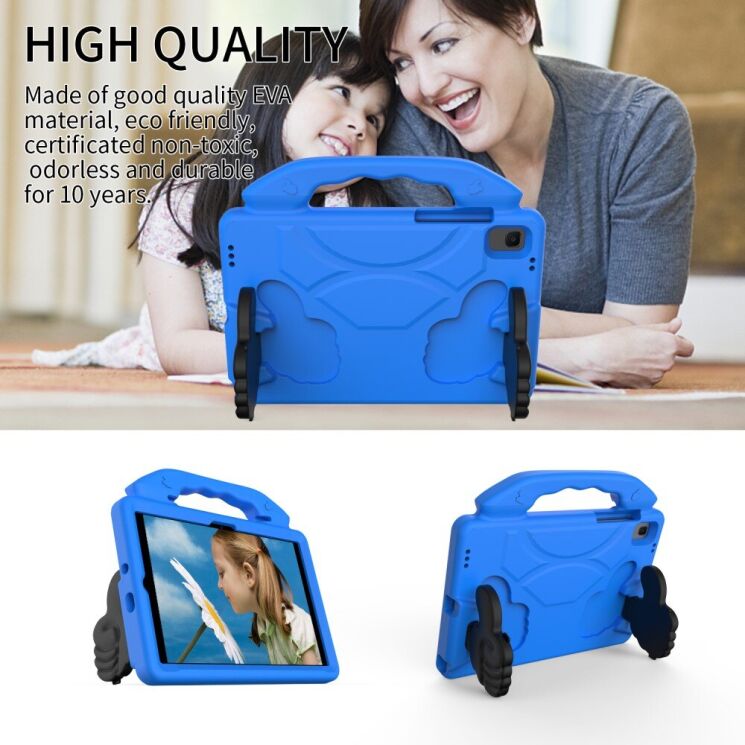 Захисний чохол Deexe Kids Stand для Samsung Galaxy Tab A8 10.5 (X200/205) - Rose: фото 6 з 6