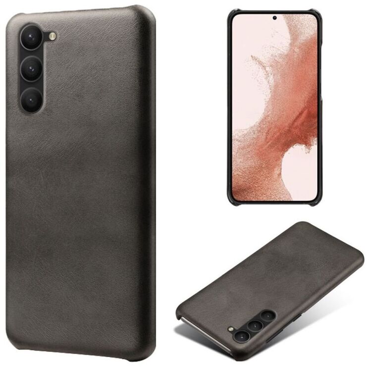 Захисний чохол Deexe Leather Back Cover для Samsung Galaxy S24 - Black: фото 1 з 4