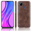 Защитный чехол Deexe Leather Back Cover для Xiaomi Redmi 9C / Redmi 10A - Brown (267633Z)