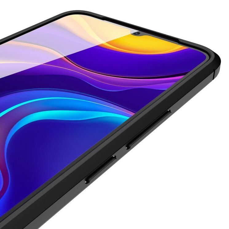 Защитный чехол Deexe Leather Cover для VIVO V21 - Blue: фото 8 из 9