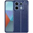 Захисний чохол Deexe Leather Cover для Xiaomi Redmi Note 13 Pro 5G / Poco X6 - Blue (341112L)