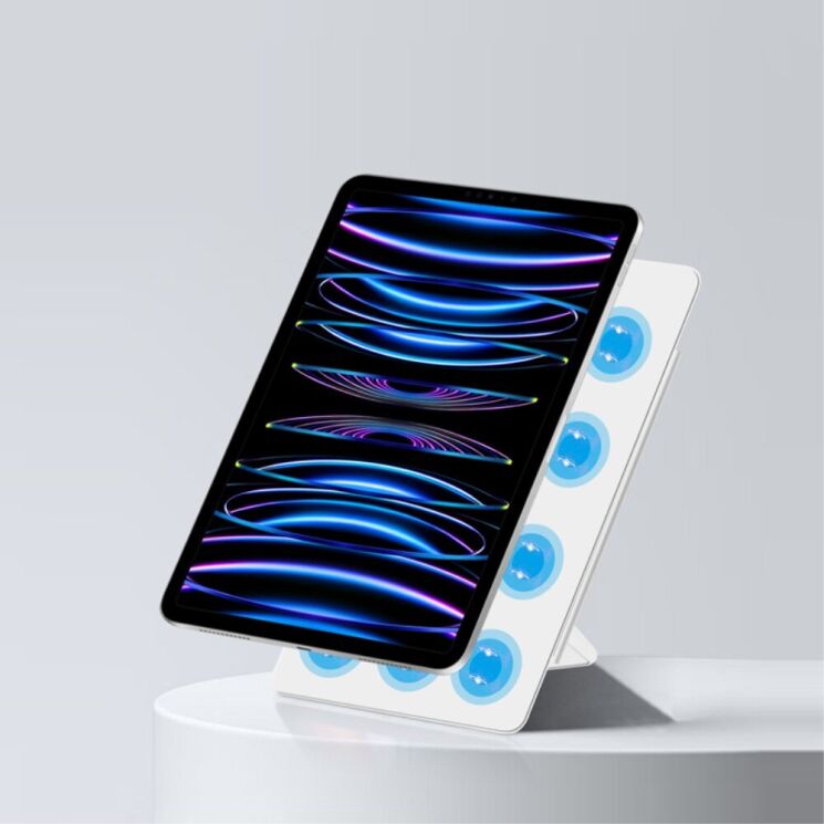 Защитный чехол Deexe Magnetic Case для Apple iPad Pro 11 (2024) - White: фото 5 из 7