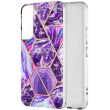 Защитный чехол Deexe Marble Pattern для Samsung Galaxy S22 - Dark Purple (290032DV)