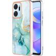 Защитный чехол Deexe Marble Style для Honor X7a - Green (337505G)