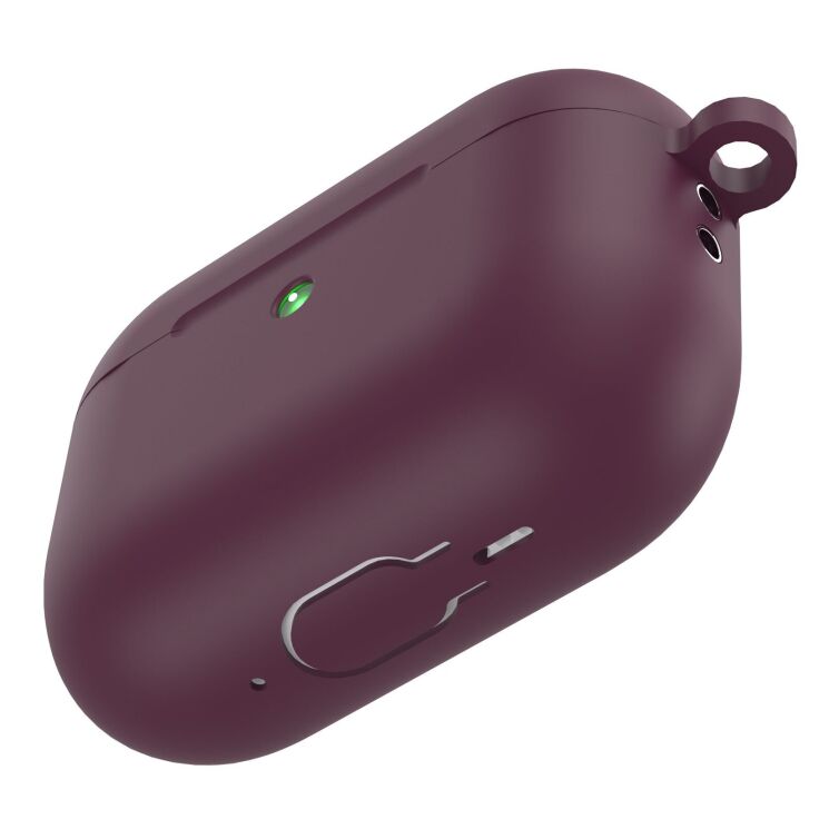 Защитный чехол Deexe Matte Case (FH) для AirPods Pro 3 - Wine Red (390118WR) Защитный чехол Deexe Matte Case (FH) для AirPods Pro 3 - Wine Red: фото 3 из 4
