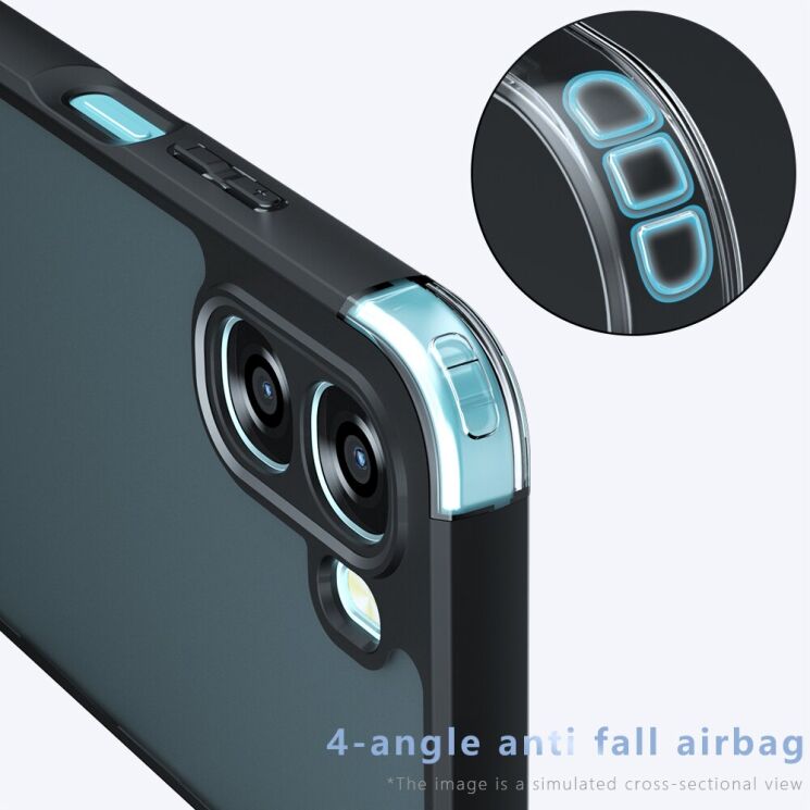 Захисний чохол Deexe Matte Skin для OPPO A6x - Transparent Black (406536TB) Захисний чохол Deexe Matte Skin для OPPO A6x - Transparent Black: фото 4 з 10