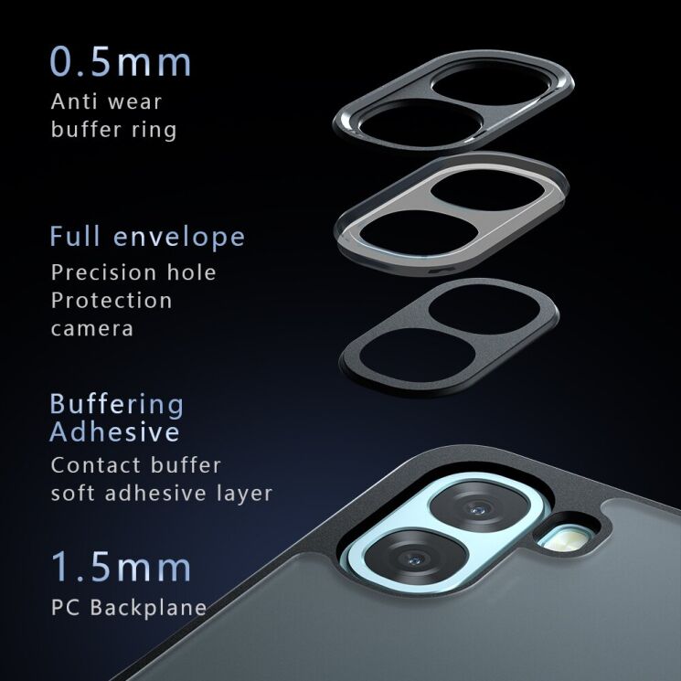 Захисний чохол Deexe Matte Skin для OPPO A6x - Transparent Black (406536TB) Захисний чохол Deexe Matte Skin для OPPO A6x - Transparent Black: фото 9 з 10