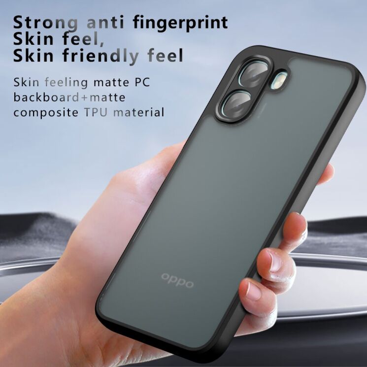 Захисний чохол Deexe Matte Skin для OPPO A6x - Transparent Black (406536TB) Захисний чохол Deexe Matte Skin для OPPO A6x - Transparent Black: фото 7 з 10