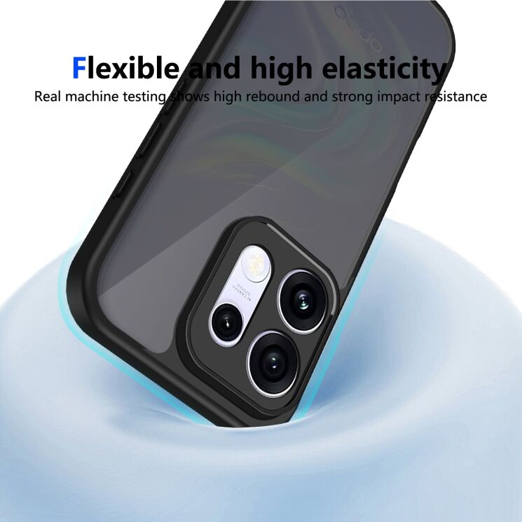 Захисний чохол Deexe Matte Skin для OPPO Reno 16 / 16 Pro - Transparent Black: фото 8 з 8