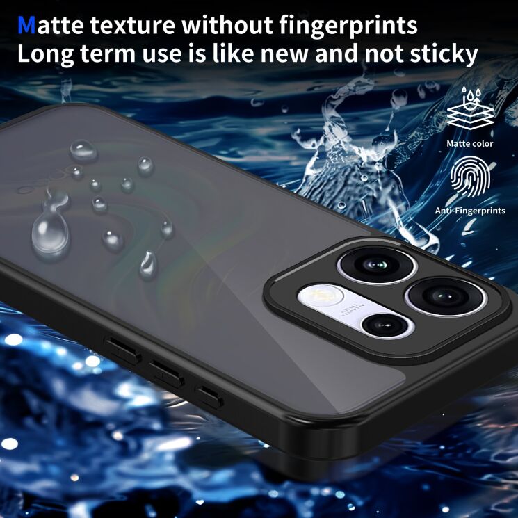 Захисний чохол Deexe Matte Skin для OPPO Reno 16 / 16 Pro - Transparent Black: фото 6 з 8