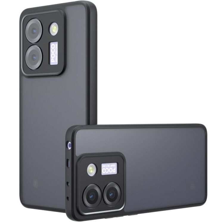 Защитный чехол Deexe Matte Skin для Xiaomi Poco M7 Pro - Black: фото 1 из 11