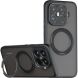 Захисний чохол Deexe Matte Skin Kickstand with MagSafe для OnePlus 15T - Transparent Black (410422TB). Фото 1 з 10