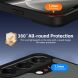 Захисний чохол Deexe Matte Skin Kickstand with MagSafe для TECNO Camon 50 - Black (386344B). Фото 6 з 8