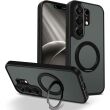 Захисний чохол Deexe Matte Skin Kickstand with MagSafe для TECNO Camon 50 - Black (386344B)