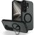 Захисний чохол Deexe Matte Skin Kickstand with MagSafe для TECNO Camon 50 - Black: фото 1 з 8