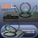 Захисний чохол Deexe Matte Skin Kickstand with MagSafe для TECNO Camon 50 - Black (386344B). Фото 3 з 8