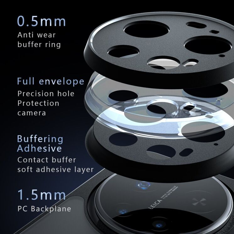 Защитный чехол Deexe Matte Skin Kickstand with MagSafe для Xiaomi 17 Ultra - Black: фото 12 из 13