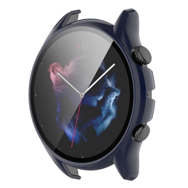 Захисний чохол Deexe Protective Frame для Xiaomi Amazfit GTR 3 / GTR 3 Pro - Midnight Blue: фото 1 з 9