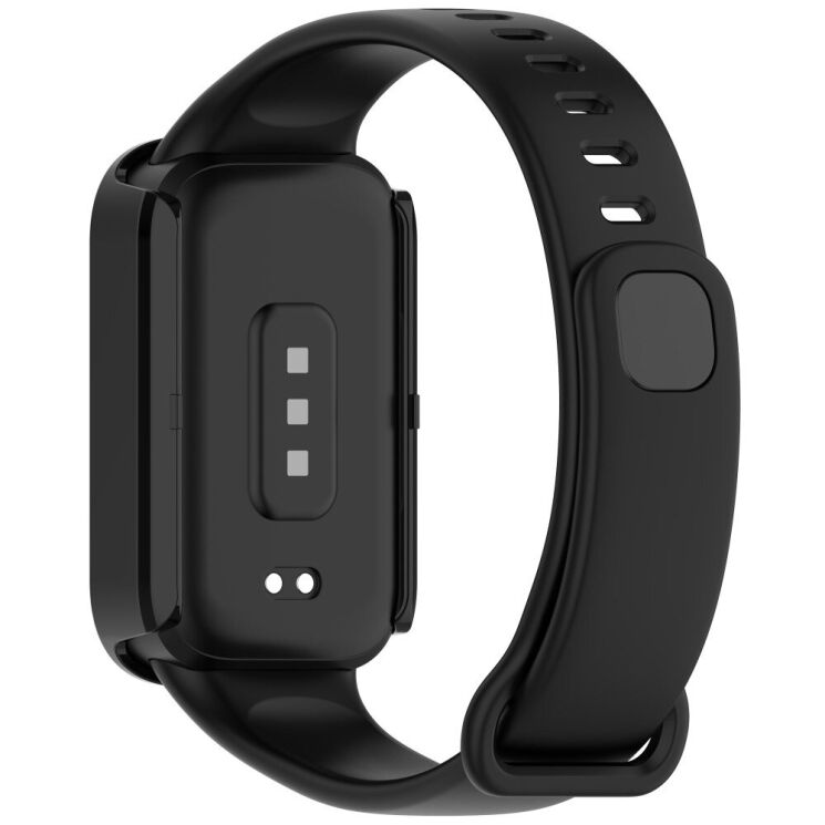 Защитный чехол Deexe Protective Frame для Xiaomi Mi Smart Band 9 Active / Redmi Band 3 - Black: фото 6 из 7